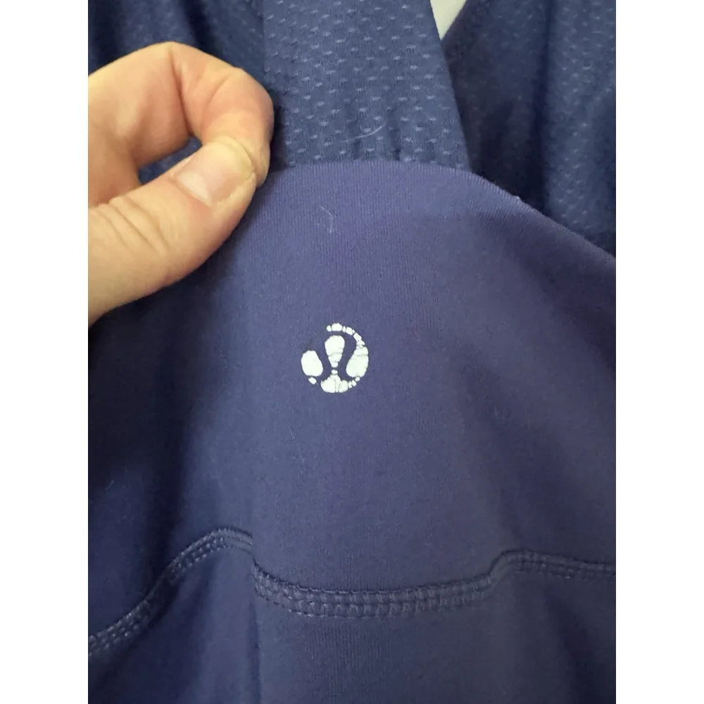 Lululemon Deep Breath Tank Top Purple Racerback Size 12 - Picture 6 of 7